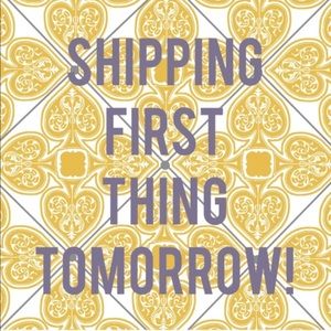 BUY NOW! Shipping tomorrow!
